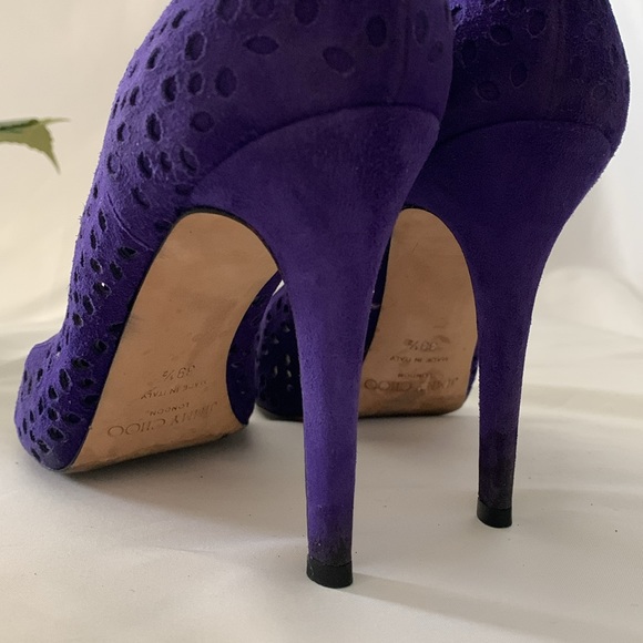 Rare ✨JIMMY CHOO Anouk 100 Perforated High Heel Pump - Picture 13 of 16